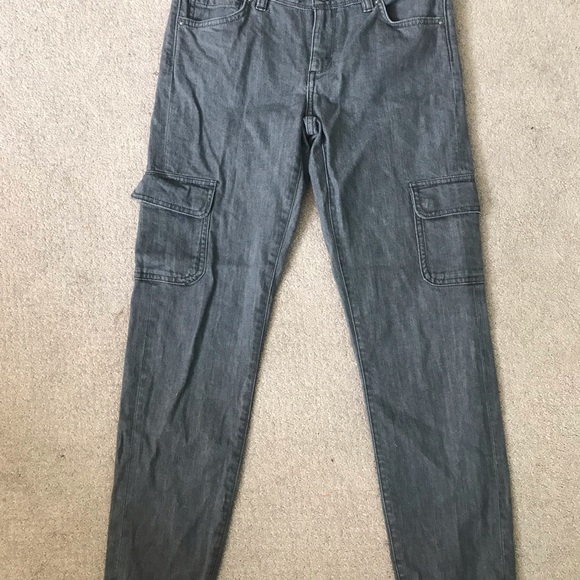 Patagonia women’s grey denim cargo pants skinny - Picture 3 of 9